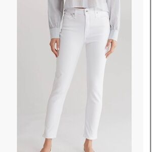 Rag & Bone Nina White High Rise Ankle Skinny Jeans - size 28